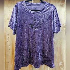 Nightmare Before Christmas Purple Velvet Top  womens plus size 0x